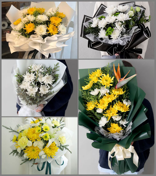 贵州六盘水盘县刘官街道水塘铺村白事花束代送